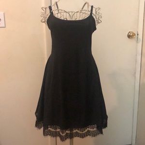 Adam Levine faux-suede open back dress